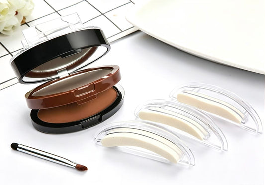 ✨ Poudre pour sourcils bicolore pour des sourcils naturels et sans effort