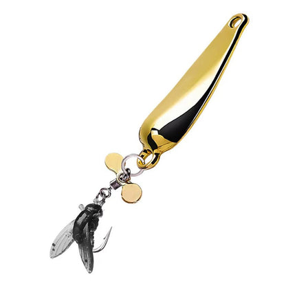 🪰✨ Leurres Mouches à Hélice Pailletés – Hameçons de Pêche Micro SML