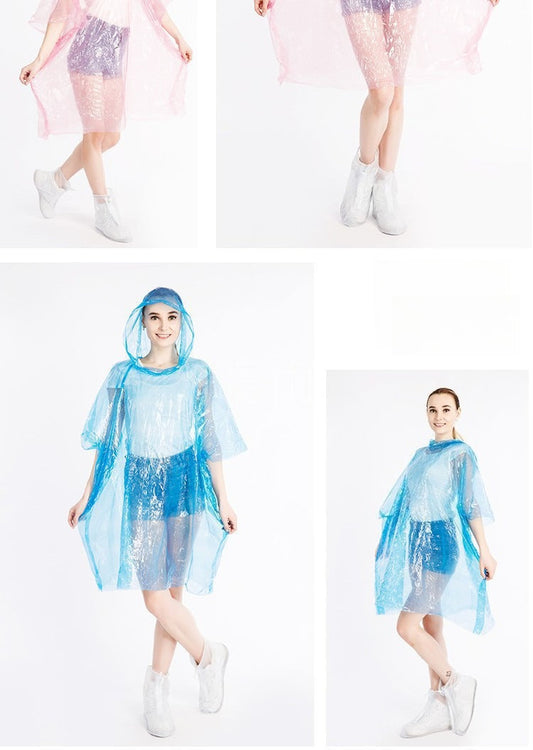 🌧️🧥 Poncho de pluie jetable – Extra long et renforcé
