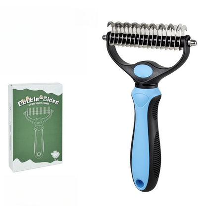 🐶✨ Peigne de toilettage double face – Pour chiens et chats