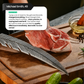 💖 Couverts recommandés par un chef étoilé au Guide Michelin — Couteau Premium « Feather » – Tranchant rasoir 💖