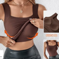 💖 Débardeur gainant à col en U pour femme avec soutien-gorge intégré