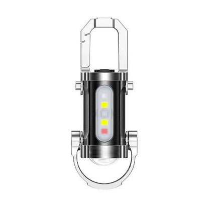 Lampe de poche porte-clés portable, rechargeable et lumineuse
