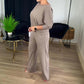💞Ensemble 3 pièces élégant comprenant un cardigan long, un haut et un pantalon💞LIVRAISON GRATUITE