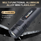 Mini lampe torche multifonctionnelle en alliage d'aluminium