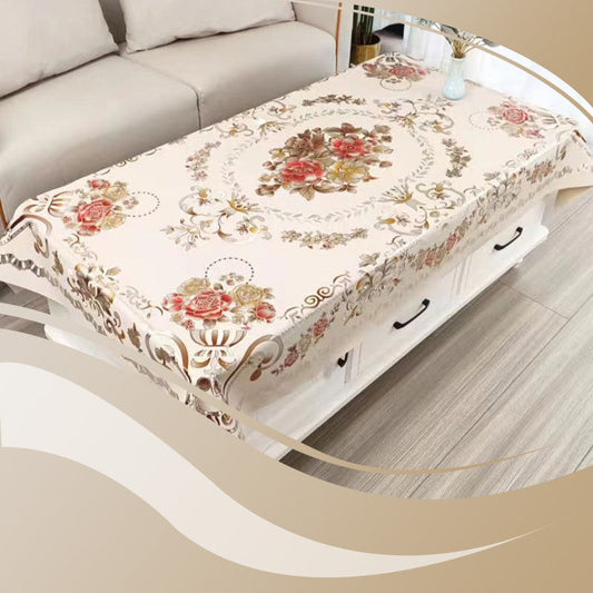 Nappe multifonctionnelle imperméable et résistante à l'huile à motif floral
