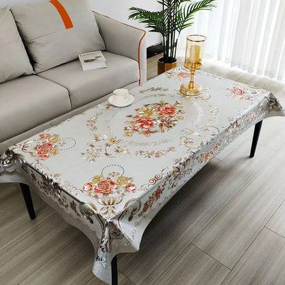 Nappe multifonctionnelle imperméable et résistante à l'huile à motif floral