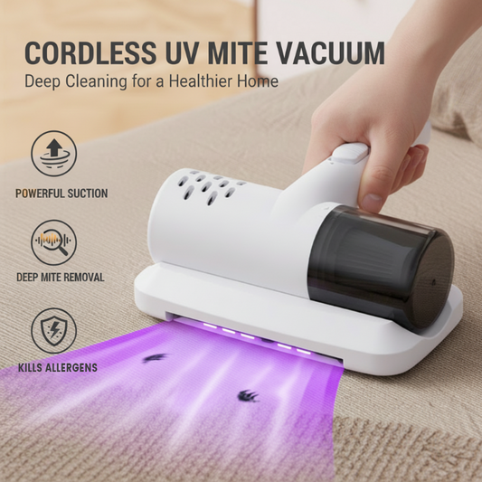 Aspirateur à main sans fil multifonctionnel pour literie avec lumière UV