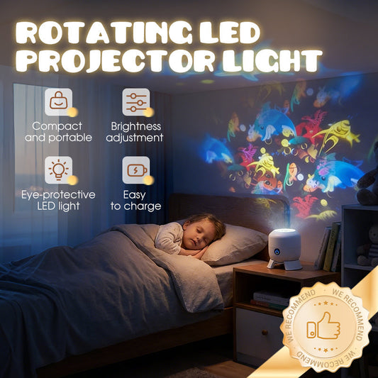 Projecteur de lumière LED dynamique et rotatif