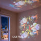 Projecteur de lumière LED dynamique et rotatif