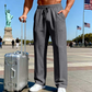 💨Pantalon Droit Homme ✅ Taille Élastique & Cordon Ajustable | Confort Décontracté 👖