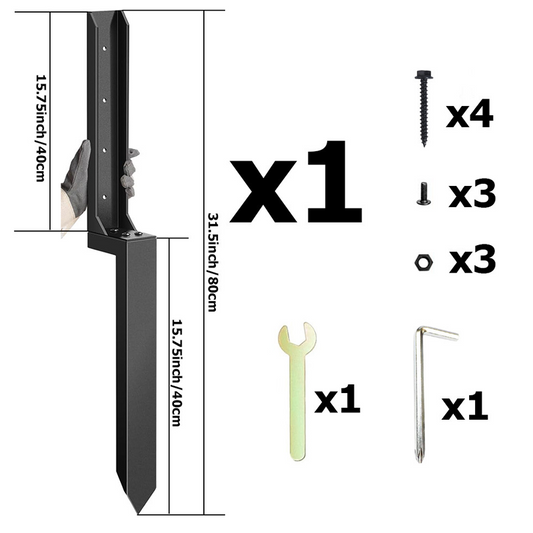 Vente directe d'usine ◼️ Kit de réparation pour poteaux de clôture à usage intensi