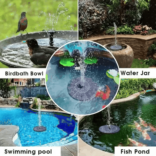 ⏳Offre à durée limitée⏰Pompe solaire compacte pour fontaine à oiseaux – Donnez vie à votre jardin ! 🐦️