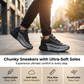 👟🔥 PROMO -49% ! Chaussures Homme à Semelle Épaisse – Design Tendance, Antidérapantes & Durable (Beige-Bleu/Blanc/Noir-Gris)