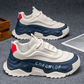 👟🔥 PROMO -49% ! Chaussures Homme à Semelle Épaisse – Design Tendance, Antidérapantes & Durable (Beige-Bleu/Blanc/Noir-Gris)