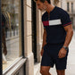 🔥49% DE RÉDUCTION !🔥 Ensemble chemise et short à col zippé pour homme