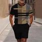 🔥49% DE RÉDUCTION !🔥 Ensemble chemise et short à col zippé pour homme