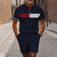 🔥49% DE RÉDUCTION !🔥 Ensemble chemise et short à col zippé pour homme