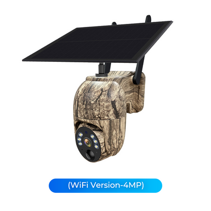 🔥🎥 Caméra de sécurité solaire sans fil – 💎 Prévisualisation en temps réel en HD 2K, couverture panoramique à 360°, sans Wi-Fi, contrôle à distance via l'application, étanche, détection de mouvement, vision nocturne, adaptée à une utilisation en extérieur