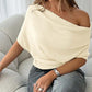 🌺49 % de réduction👚✨Haut asymétrique à épaules dénudées et manches chauve-souris pour femme💞