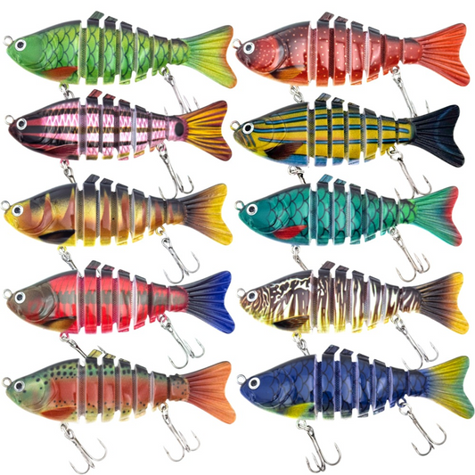 🐟 Leurre de Pêche Natatoire Bionique Multi-Segmenté – Mouvement Réaliste, Design Attractif & Idéal Pour Capturer Les Gros Poissons 🌊