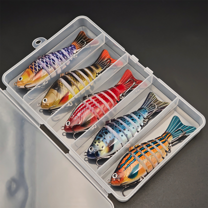 🐟 Leurre de Pêche Natatoire Bionique Multi-Segmenté – Mouvement Réaliste, Design Attractif & Idéal Pour Capturer Les Gros Poissons 🌊