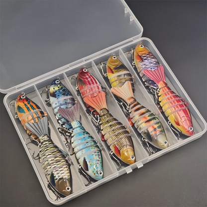 🐟 Leurre de Pêche Natatoire Bionique Multi-Segmenté – Mouvement Réaliste, Design Attractif & Idéal Pour Capturer Les Gros Poissons 🌊