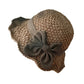 👒✨49 % de réduction🔥Chapeau de soleil élégant en paille tressée avec un nœud