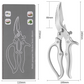 ✂️✨🍗 ACHETEZ 2, OBTENEZ 1 GRATUIT ! Ciseaux de Cuisine Multifonctions 5-en-1 – Acier Inox 3Cr13, Ergonomiques & Sécurité (Offre Limitée)