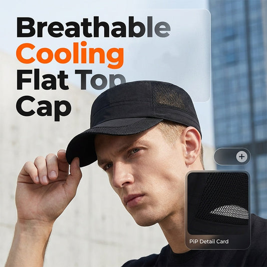💪Outdoor Mesh Panel Flat Top Cap