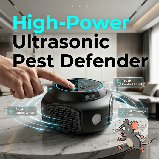 ⚡【Puissant répulsif antiparasitaire à ultrasons】— Rats et cafards s'en vont d'eux-mêmes — sans produits chimiques, sans tuer ! 🚫🐭
