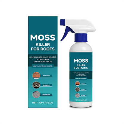 🌧️ 49% DE RÉDUCTION ! 🏠 Nettoyant Anti-Mousse & Algue pour Toiture – 120ml, Pulvérisation Facile, Doux pour Plantes 🌿