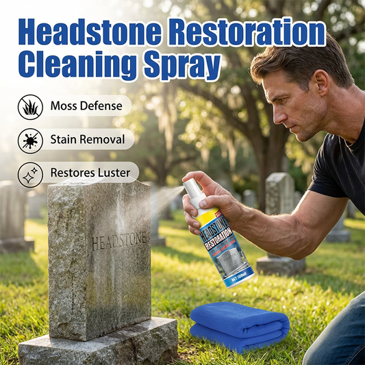 🪦 Spray de restauration et de nettoyage pour pierres tombales