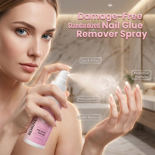 Spray pour retirer le gel adhésif solide des faux ongles à coller