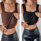 💖 Débardeur gainant à col en U pour femme avec soutien-gorge intégré