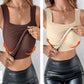 💖 Débardeur gainant à col en U pour femme avec soutien-gorge intégré